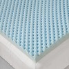 Infurnic Mattresses All Season Reversible Hypoallergenic Cooling Mattress Topper for Comfortable and Healthy Sleep, Blue, 80"*39"*1.5" - 3 of 4