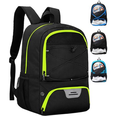 Generic Soccer Backpack,Basketball Backpack with Ball Compartment &Shoe Compartment,Sports Bag