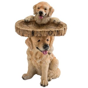 Plow & Hearth Playful Puppies Birdbath - 1 of 1