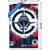 Trends International NBA Los Angeles Clippers - Maximalist Logo 24 Framed Wall Poster Prints - 3 of 4