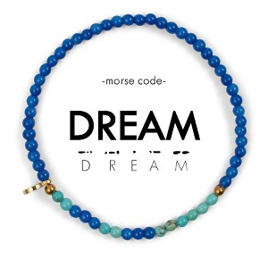 Morse Code Beaded Bracelet 3mm: DREAM - ETHICGOODS - 1 of 4