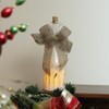 Northlight 10" LED Flameless Pillar Candle in a Clear Glass Bottle Lantern with Bird Accents - 3 of 4