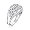 Ross-Simons 2.00 ct. t.w. Pave Diamond Dome Ring in 14kt White Gold - 3 of 4