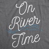 Mens On River Time T shirt Summer Vacation Cabin Lake Camping Tee - Crazy Dog Men's T Shirt - 2 of 4