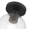 Livex Lighting Downtown 1 - Light Semi-Flush Mount in  Black - 2 of 4