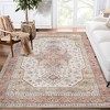 Garvee 8x10FT Area Rug-Vintage Boho Soft Rugs, Non Slip Distressed Printed Carpet(Light Brown) - 4 of 4