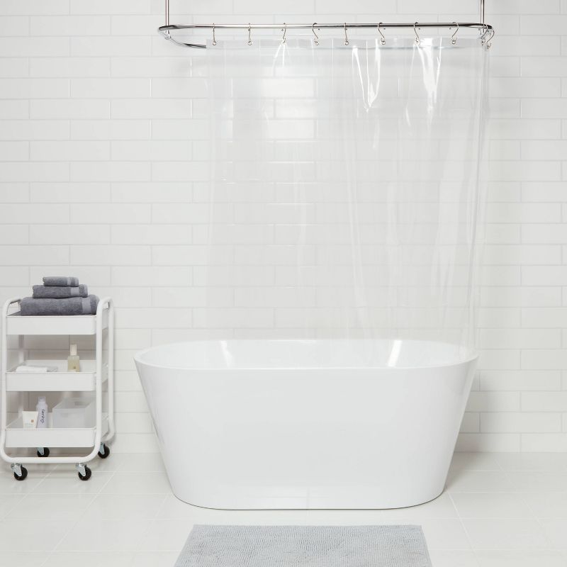 Stall Size Medium Weight PEVA Shower Liner Clear - Made By Design&#8482;, 2 of 5