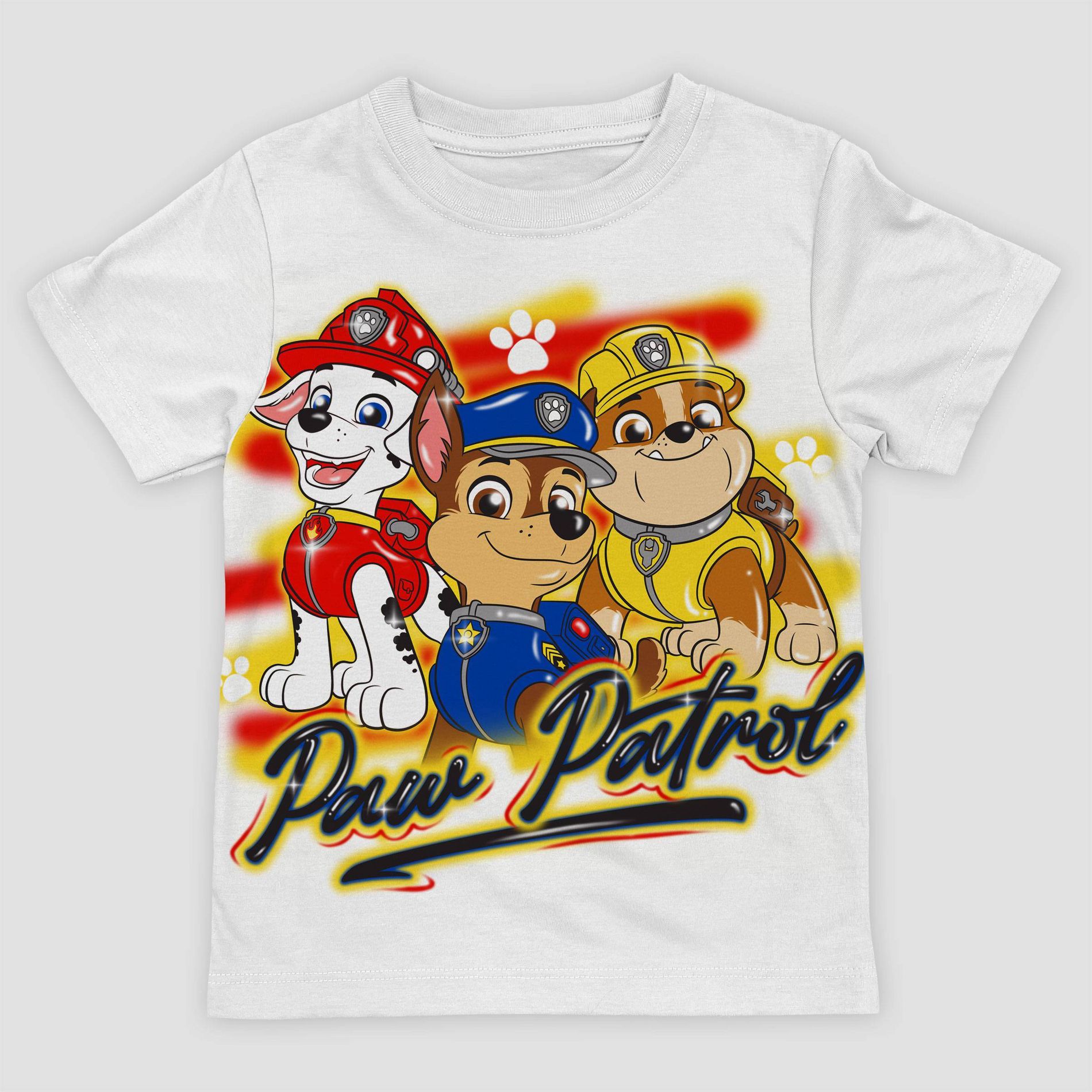 Toddler Boys' Paw Patrol Short Sleeve T-Shirt - White
