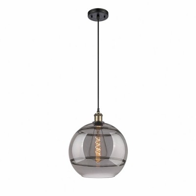 Rochester - 1 Light Cord Hung Mini Pendant In Industrial Style-13.38 Inches Tall and 12 Inches Wide