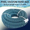 VINGLI 1-1/2-Inch by 50-Feet Blue Swimming Pool Vacuum Hose for Inground and Above-Ground Pools - 3 of 4