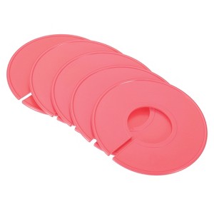 Unique Bargains Closet Clothing Rack Size Dividers Blank Labels Sorting Round Separator 6 Pcs - 1 of 3