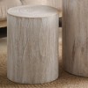 NicBex Modern Set of 3 Cylinder Accent Coffee Table,Rustic End Table Side Table Set,Round Center Table for Living Room,Bedroom - 3 of 4