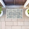 Stupell Industries Crystal Pattern Damask Welcome Printed Outdoor Door Mat, design by Tim Coffey, 18"x30" - 4 of 4