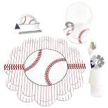 Big Dot of Happiness Batter Up - Baseball - Baby Shower or Birthday Party Paper Charger & Table Decorations Chargerific Kit for 8