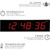 Ivation Large Digital Wall Clock, LED Display with Timer - image 4 of 4