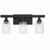 Craftmade Lighting Chicago 3 - Light Vanity in  Flat Black - 3 of 4