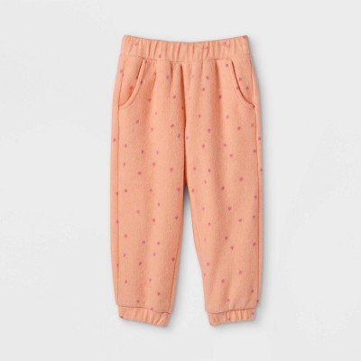Toddler Girls Solid Twill Jeggings - Pink