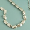 SOHI Women's Pearl White Illuminated Tranquility Necklace - 3 of 4