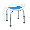 Costway Shower Bath Chair 6 Adjustable Height Bathtub Stool Bench Non-Slip Padded Seat - 4 of 4