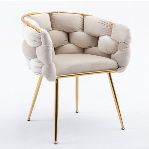 NicBex Velvet Accent Chair Modern Lounge Upholstered Armchair with Metal Legs for Bedroom,Living Room,Office - 1 of 4