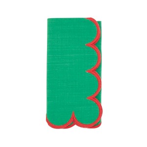 Saro Lifestyle Sweet Edge Scalloped Napkin (Set of 4) - 1 of 4