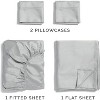 100% Cotton 400 Thread Count 4 Piece Sheet Set - Soft & Cozy Sateen Bed Sheets - CGK Linens - 3 of 4