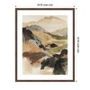 Kate and Laurel Framed Art Tonal Mountains II by Amy Lighthall, 34x42, Florence Medium Brown - 2 of 4