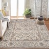 Acekool Vintage Floral Area Rug, Washable Low Pile Non Slip Soft Carpet for Living Room Bedroom Dining, Easy Care - 3 of 4