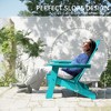 Arceso Folding Adirondack Chair,  15 Inch HDPS Fire Pit Patio Chairs Weather Resistant, Modern Plastic Outdoor Chairs with Cup Holder - 4 of 4