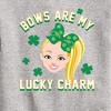 JoJo Siwa Lucky Charm Graphic Long Sleeve Fleece Sweatshirt - Athletic Heather - 2T - 2 of 3