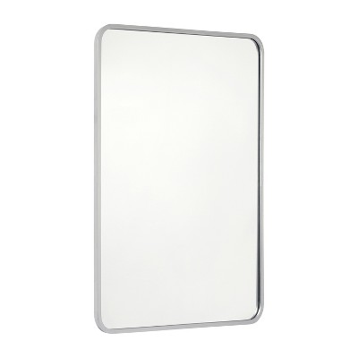 Flash Furniture Jada Decorative Wall Mirror - Rounded Corners, Bathroom & Living Room Glass Mirror Hangs Horizontal Or Vertical
