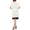 LA LEELA Women's Summer Open Front Vacation Beachwear Bathing Suit Boho Beach Duster Holiday Cover ups Cardigan XL-XXL Beige, Solid - 3 of 4