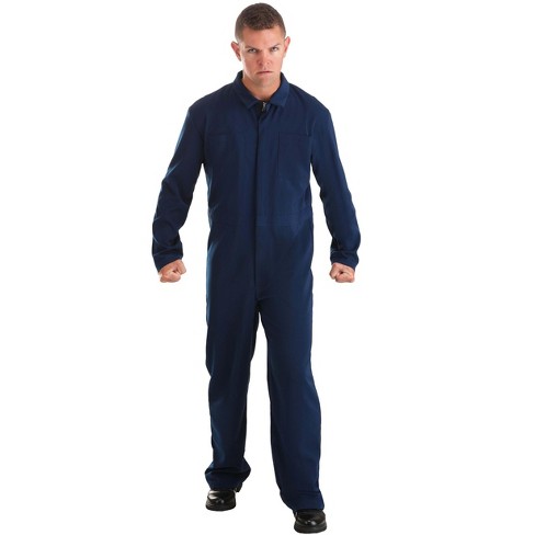 Halloweencostumes Large Men Men s Blue Mechanic Coveralls Costume Blue Target