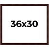 PosterPalooza | Distressed Brown Picture Frame - UV Acrylic, Backing Board, Hanging Hardware Included - 2 of 4