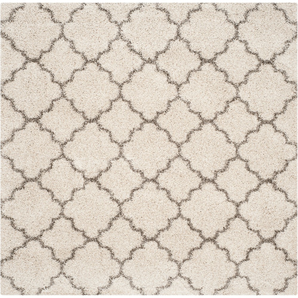 8'x8' Square Malia Rug Ivory/Gray Square - Safavieh