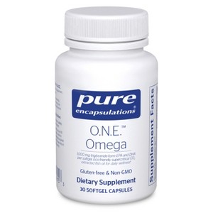 Pure Encapsulations O.N.E. Omega - Fish Oil Supplement for Heart Health, Joints, Skin, Eyes, and Cognition - 30 Softgel Capsules - 1 of 4