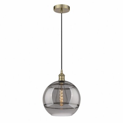 Rochester - 1 Light Cord Hung Mini Pendant In Industrial Style-13.38 Inches Tall and 12 Inches Wide