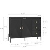 TIRAMISUBEST Buffets & Sideboards - Black Mobile File Cabinet - 4 of 4