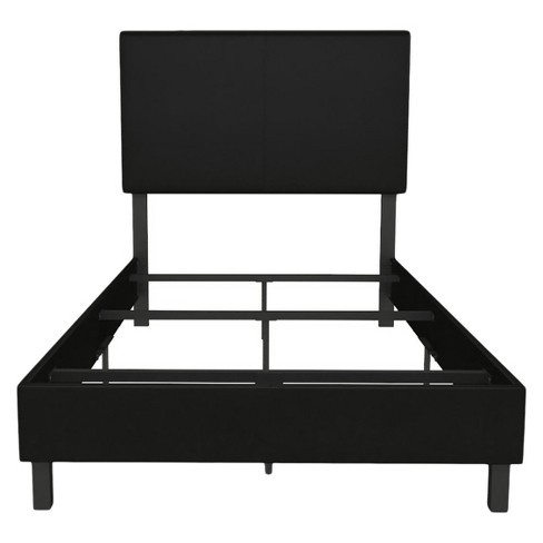 Twin Janford Upholstered Bed Black Faux, Leather Twin Bed