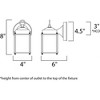 Maxim Lighting Side Door 1 - Light Wall Light in  Oil Rubbed Bronze - 2 of 2