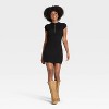 Women's Short Sleeve Ribbed Mini A-Line Dress - Universal Thread™ - 3 of 3