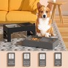 4 Sizes Adjustable Height Stainless Steel Bowl Dog Folding Bowl Cat Bowl Drinking Bowl Dog Bowl Suitable for Small and Medium Pets Black - 2 of 4