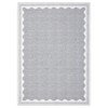 homfan Scalloped Washable Rug w/ Non-Slip Back - Modern Low-Pile Carpet for Living Room, Bedroom - 4 of 4