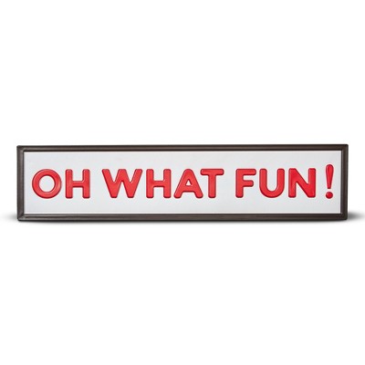 tagltd Oh What Fun! Enamel Sign