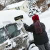 Costway 21FT Telescoping Snow Roof Rake Large Poly Blade Aluminum Tube Non-Slip Handle - 3 of 4