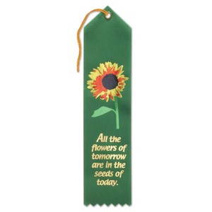 Beistle All The Flowers Of Tomorrow Ribbon, 2" x 8", (6/Pkg) Multicolored - 1 of 1