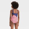 Girls' USA Flag Printed One Piece Swimsuit - Cat & Jack™ - 2 of 3