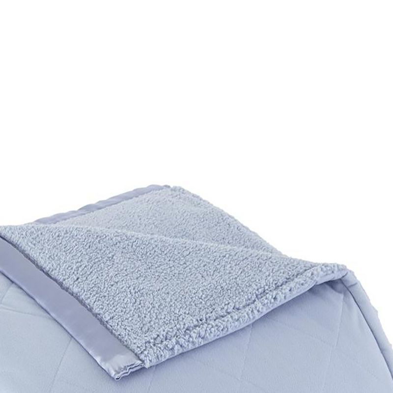 Shavel Micro Flannel High Quality Heating Technology Luxuriously Soft & Warm Solid Patterned High Pile Fleece Electric Blanket, 2 of 4