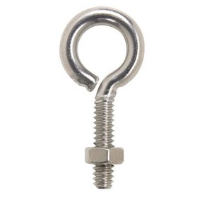 Hampton 3/16 in. X 1-1/2 in. L Stainless Stainless Steel Eyebolt Nut Included (Case of 10) - 1 of 1