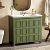Whisen 36 in. Bathroom Storage Cabinet Bathroom Vanity with Resin Sink - 2 of 4